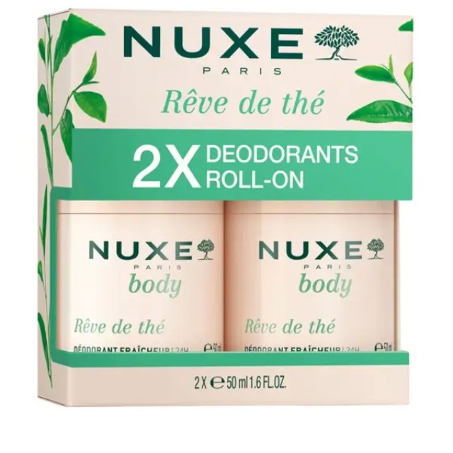 Nuxe - Promo 1+1 Δώρο Reve de The Roll-On για 24H Αποσμητική Προστασία, 2x50ml