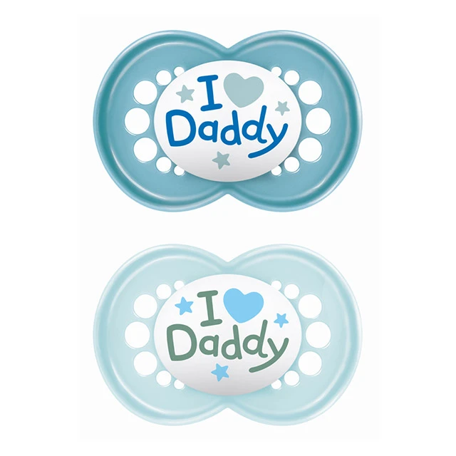 MAM - Ι Love Mummy & Daddy Πιπίλα Σιλικόνης 6-16m Boy (170SB1) | 2τμχ