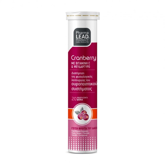 PharmaLead Cranberry 500mg 20 Αναβράζοντα Δισκία