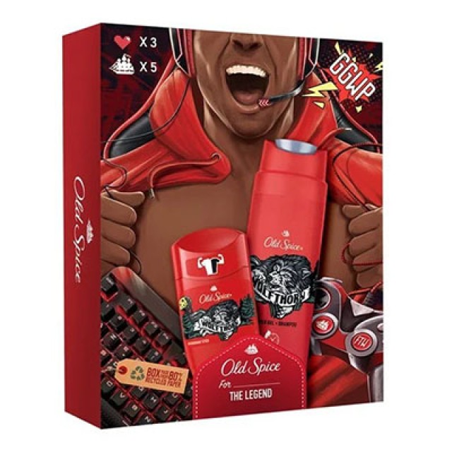 OLD SPICE - Gamer Wolfthorn  Deodorant Stick (50ml) & Shower Gel (250ml)