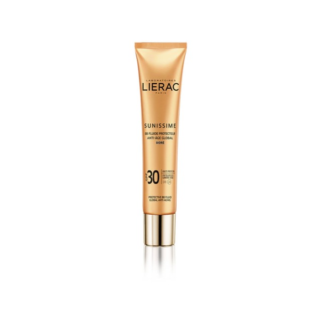 LIERAC - Sunissime BB Fluide Protective Anti-Aging Golden Face & Decollete SPF30 | 40ml