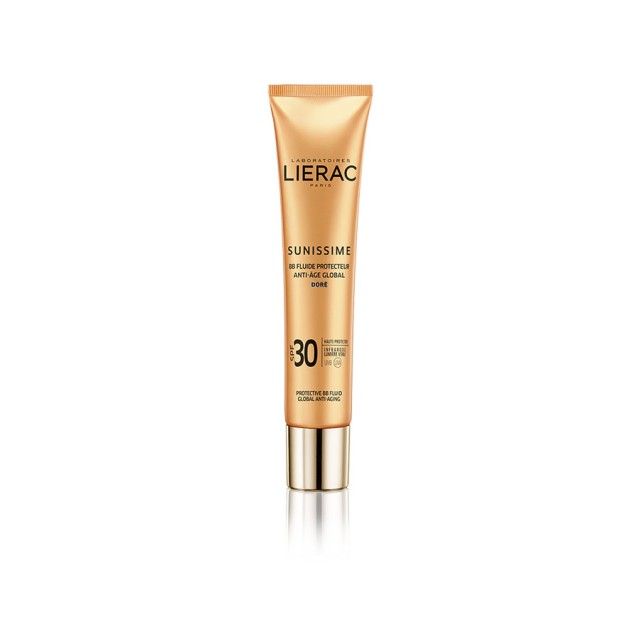 LIERAC - Sunissime BB Fluide Protective Anti-Aging Golden Face & Decollete SPF30 | 40ml