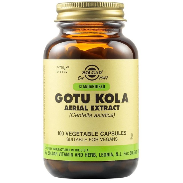 SOLGAR - Standardised Gotu Kola Aerial Extract | 100 Vegetable caps