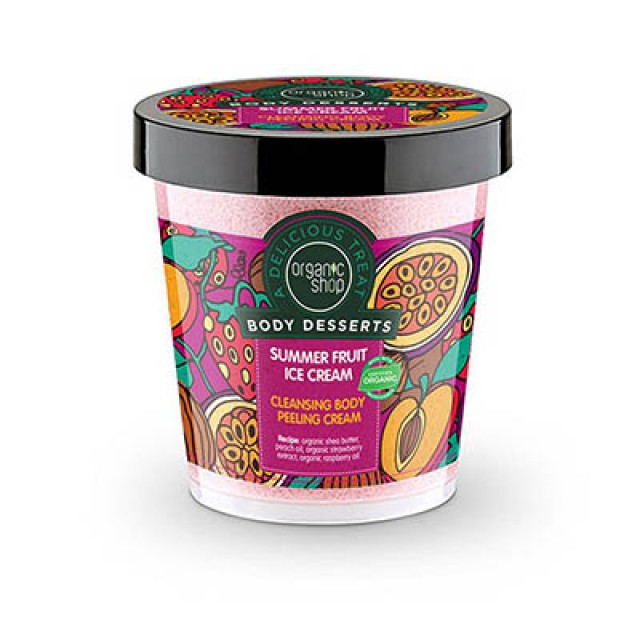 NATURA SIBERICA -  Organic Shop Body Desserts Summer Fruit Ice Cream  | 450ml