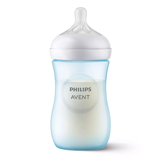 AVENT -  Natural Response Μπιμπερό πλαστικό Μπλε Θηλή ροής 3 1m+ (SCY903/21) | 260ml