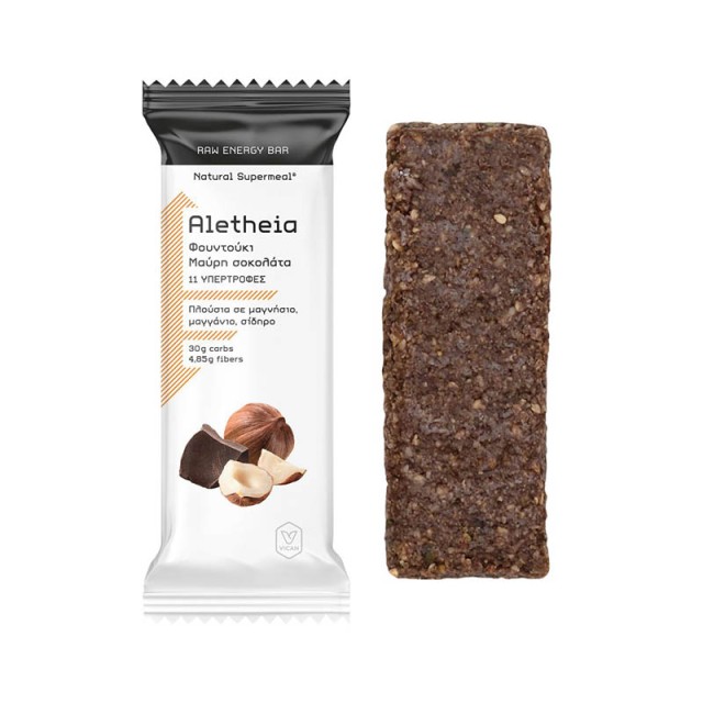 VICAN - Aletheia Raw Energy Bar με Γεύση Φουντούκι & Μαύρη Σοκολάτα | 1τμχ